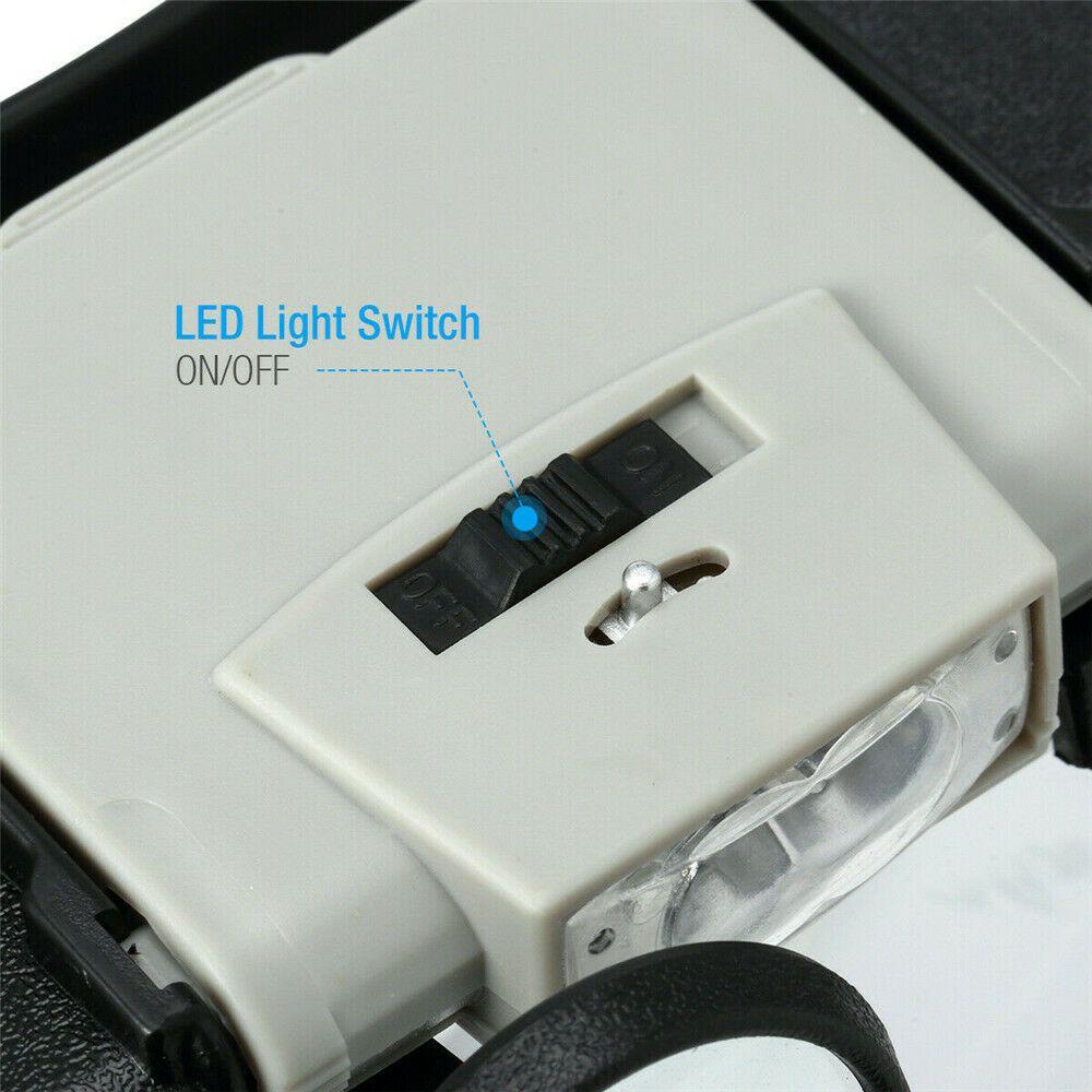 YVE Kính Lúp Trang Sức Có Đèn LED