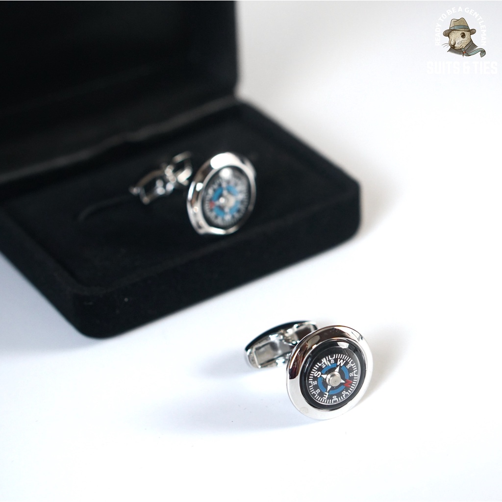 Khuy măng sét hình la bàn The Dimple Accessories