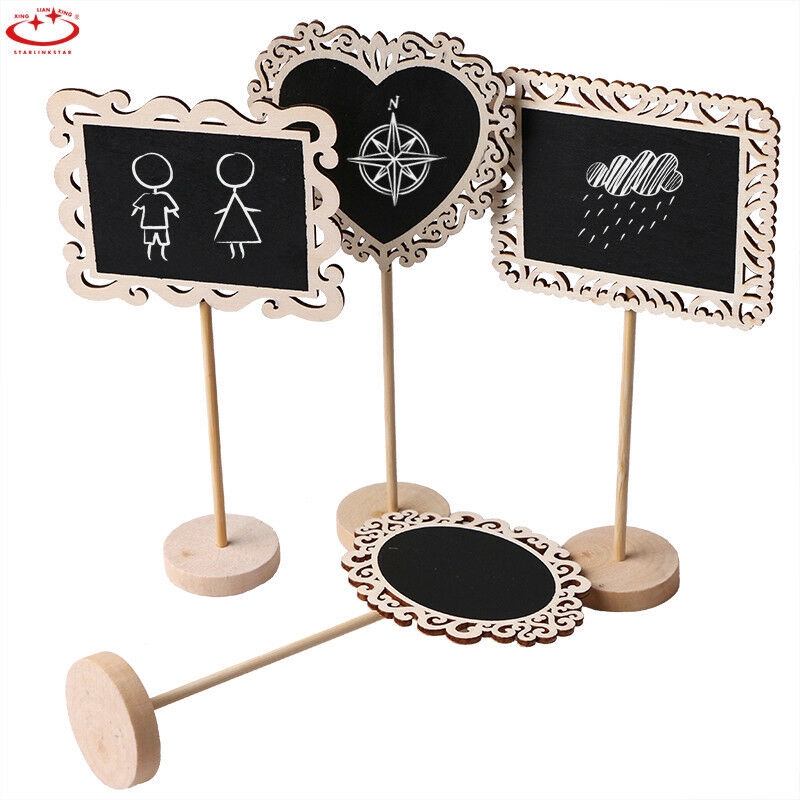 Bảng Đen Mini Bằng Gỗ Có Chân Đứng Dùng Cho Trang Trí Tiệc Cưới