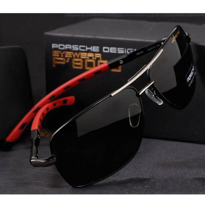 KÍNH MẮT VUÔNG PORSCHE PE07D, Mắt Kính Chống Nắng Tròng Phi Công Màu Gradient Chống Tia UV Mẫu Mới 2023 FERADO