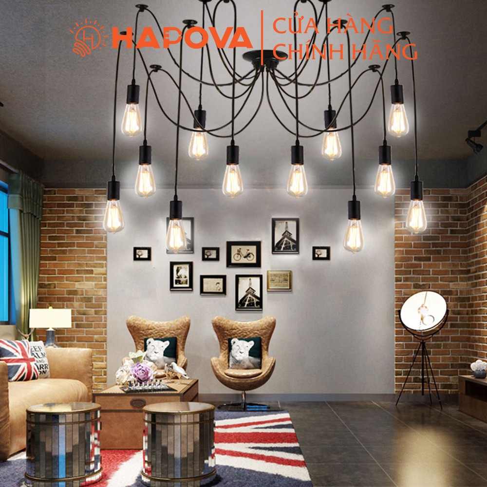 Đèn treo trần chân nhện mềm HAPOVA PHUKA 5069 + (Chưa kèm bóng led)