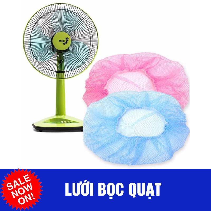 Lưới bọc quạt an toàn cho bé dùng cho quạt có đường kính 40-45cm và 45-55cm có dây rút tiện lợi
