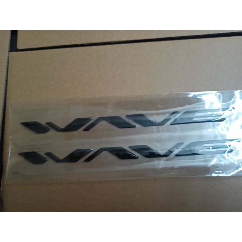 Bộ chữ nổi Wave màu đen hàng zin theo xe nhập thái