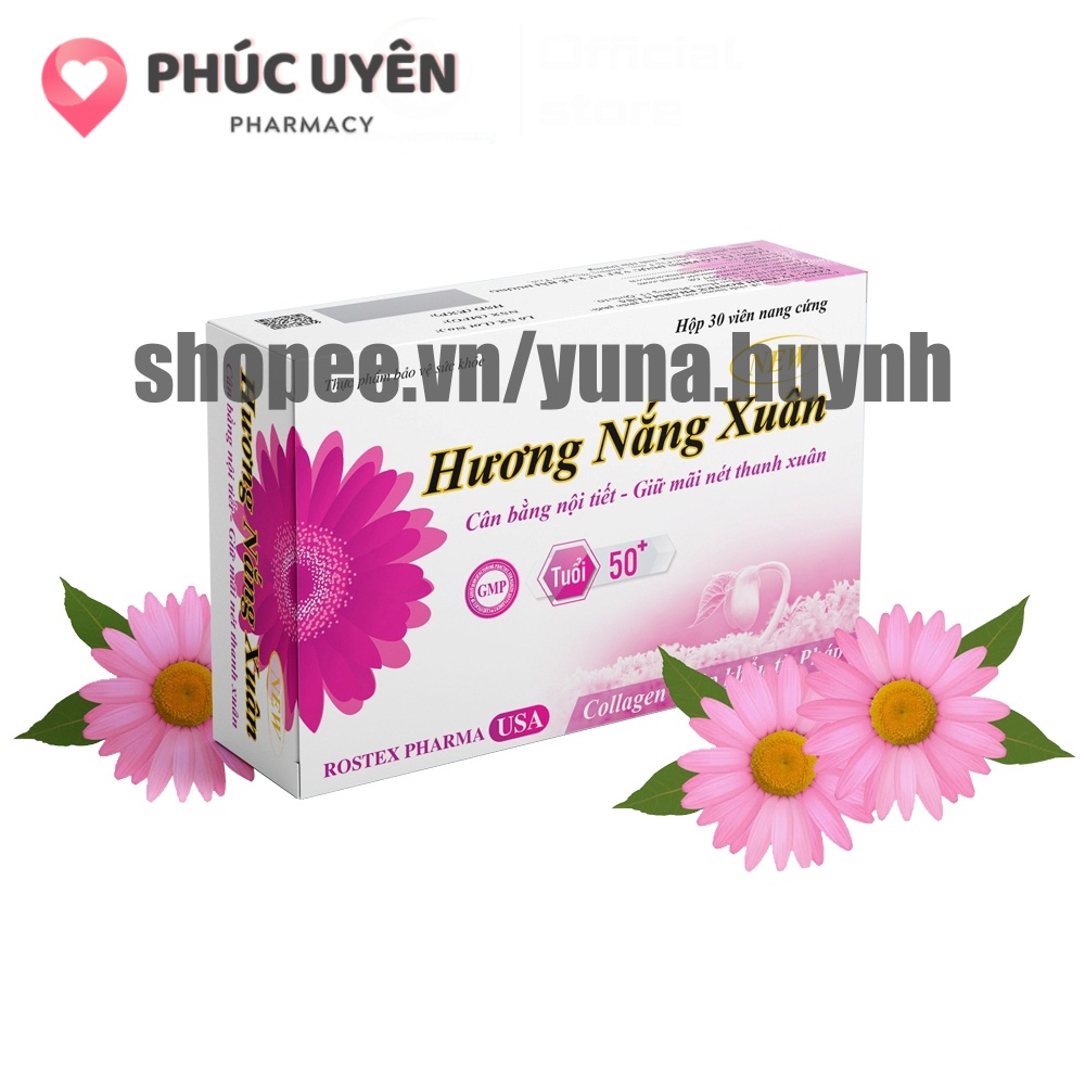 Viên uống tăng cường sinh lý nữ Hương Bảo Xuân hỗ trợ đẹp da, giảm sạm da, nám da, cân bằng nội tiết tố - Hộp 30 viên