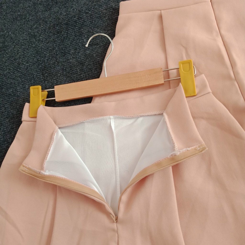 Quần Short Váy Xếp Ly Ống Rộng Kiểu Hàn Quốc Siêu Hot Siêu Xinh-Thời Trang Cún-Mã1050