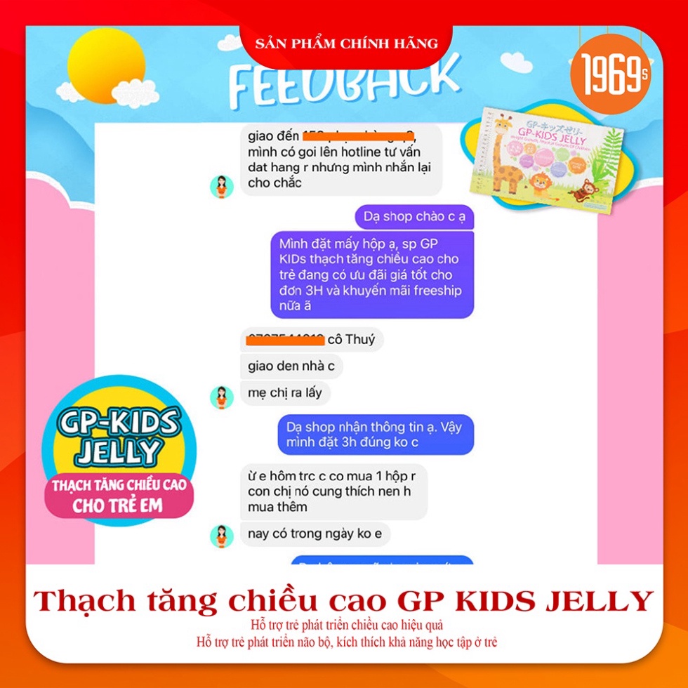 Thạch Tăng Chiều Cao Cho Trẻ GP KIDS JELLY Hỗ Trợ Phát Triển Chiều Cao, Tăng Cường Hệ Miễn Dịch, Não Bộ