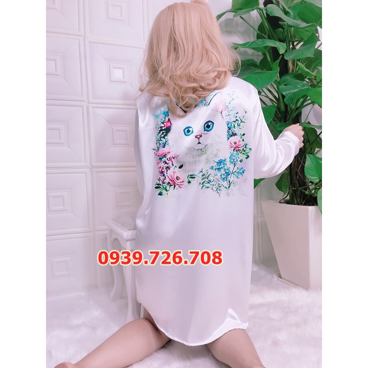 Đầm ngủ nữ❤️FREESHIP❤️ Váy ngủ đầm ngủ pijama kiểu dáng sơ mi hàng thiết kế chất vải lụa cao cấp - HÀNG CÓ SẴN | BigBuy360 - bigbuy360.vn