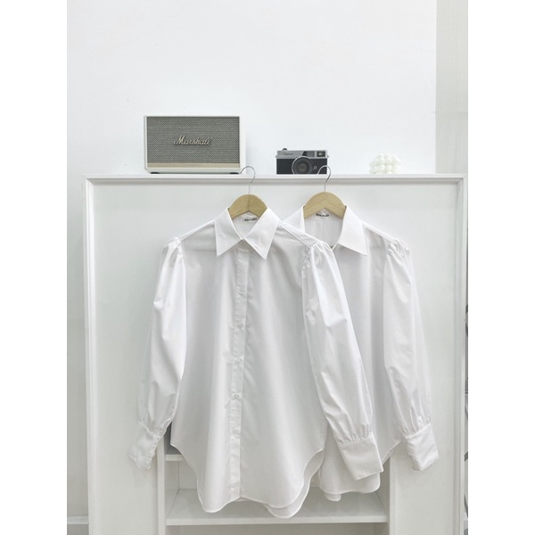 ÂME.STUDIO | Áo sơ mi trắng tay phồng - Donna Shirt