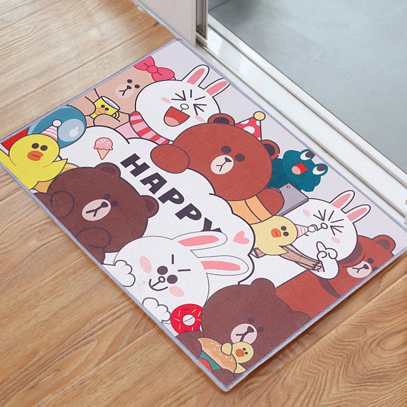 Thảm Lau Chân 40x60cm Chống Trơn Trượt, Thấm nước, Hình 3D, Thảm Chùi Chân Nhà Bếp, Nhà Tắm