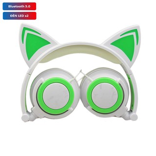 Tai nghe chụp tai, Tai nghe mèo Led siêu kute cho điện thoại máy tính