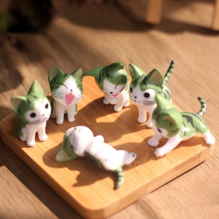 Bộ tượng mèo Chii 9 con trang trí
