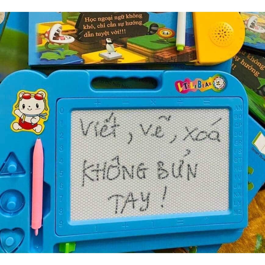 Bảng Viết Tự Xóa Thông Minh, Bảng Vẽ Tự Xóa Cho Bé Dụng Cụ Học Tập Giúp Bé Sáng Tạo