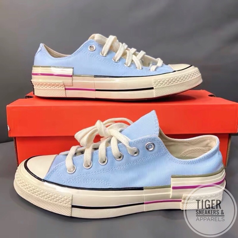 Tiger Sneakers - Giày Converse 1970s Coral Blue chính hãng cổ thấp màu xanh - 570789C