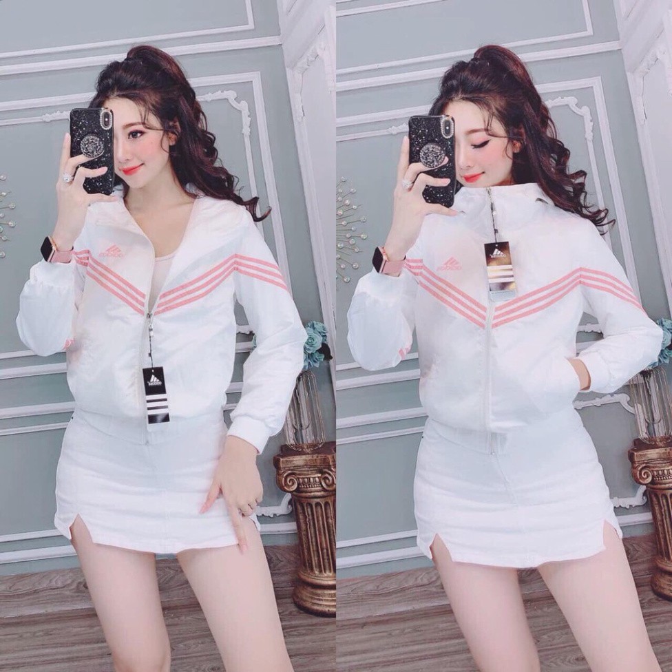 Áo chống nắng ❤️ Hàng Tốt ❤️ áo khoác nữ phối 3 sọc đẹp chống tia UV 7 màu - Áo khoác mùa hè | BigBuy360 - bigbuy360.vn