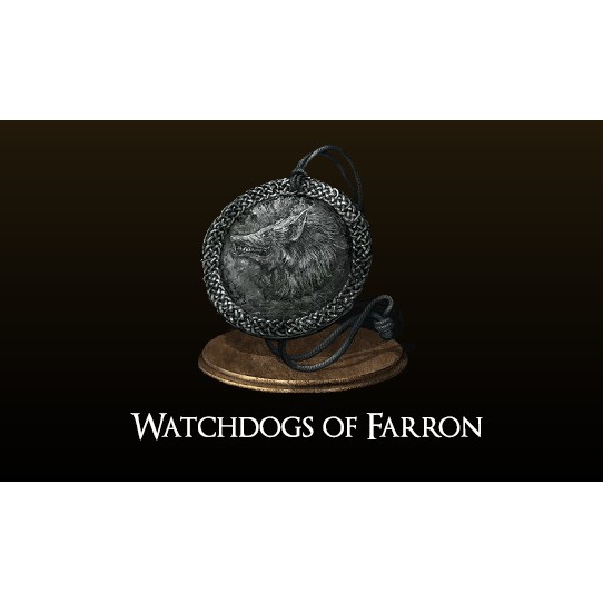 Móc Khóa, móc trang trí balo DarkSoul "Watchdogs of Farron" Covenant nhựa cứng Mica