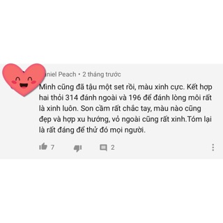 SET 5 THỎI SON HOLD LIVE