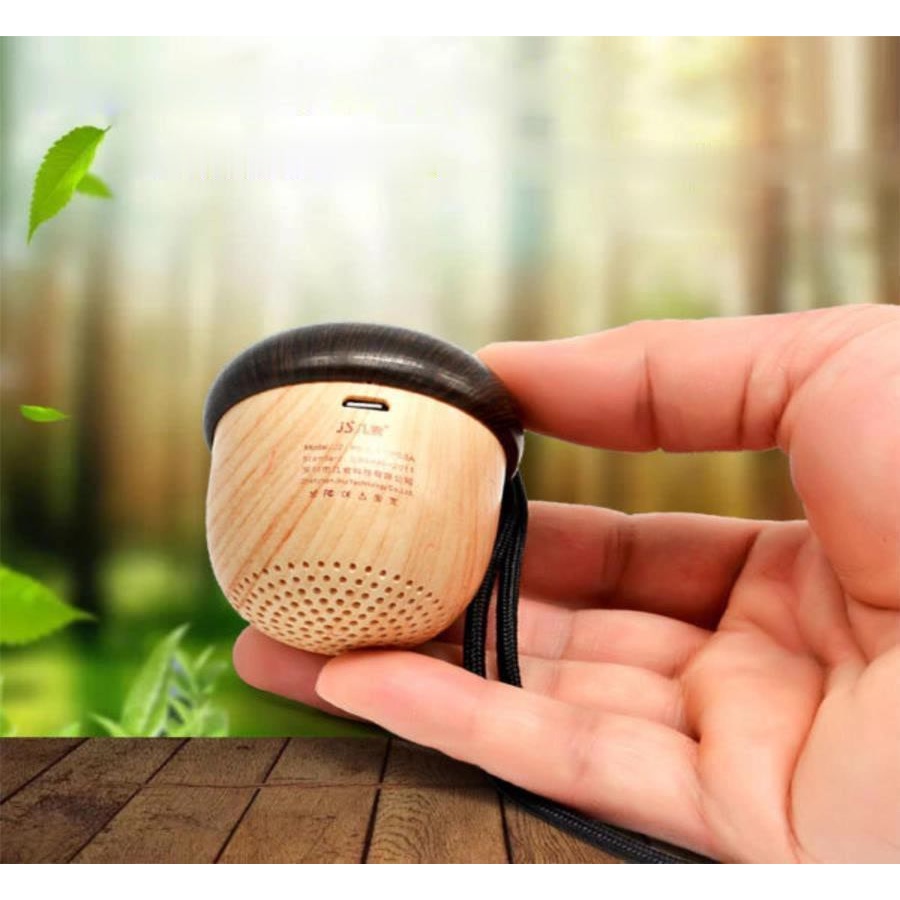 Loa bluetooth super bass  Loa bluetooth nhỏ gọn hình quả sồi , âm thanh trầm lắng nhỏ nhẹ, gọn gàng tiện dụng