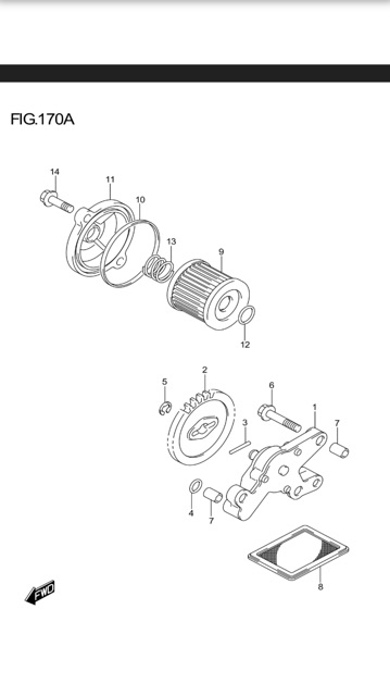 Lọc nhớt Suzuki Raider 150Fi/Satria Fi/GsxR,S/Hayate/Viva 115 FI