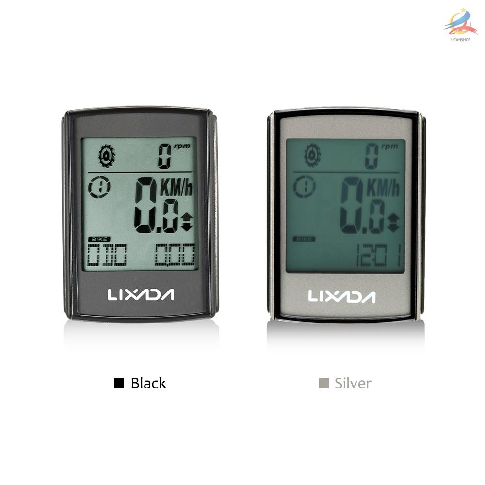 UCAN Lixada Multifunctional 2-in-1 Wireless LCD Bicycle Cycling Computer Speed Cadence Water-resistant