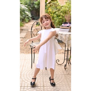 Váy Zara trắng bé gái