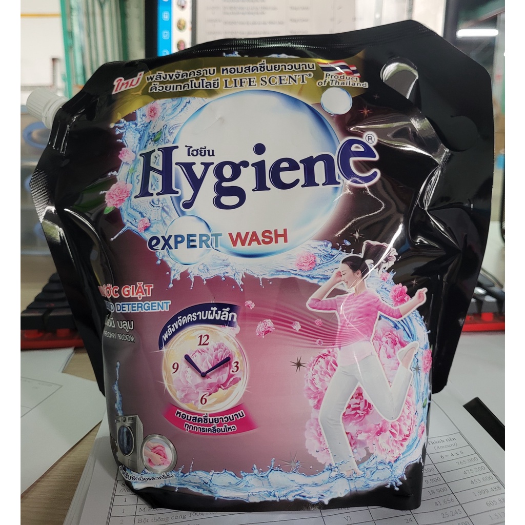 Nước giặt xả hygiene thái lan 1800ml chính hãng hương hoa tự nhiên thơm mát