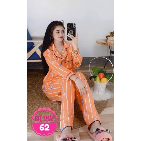 Bộ Pyjama Kate Thái Chuẩn Sịn Màu Mới Siêu Xinh
