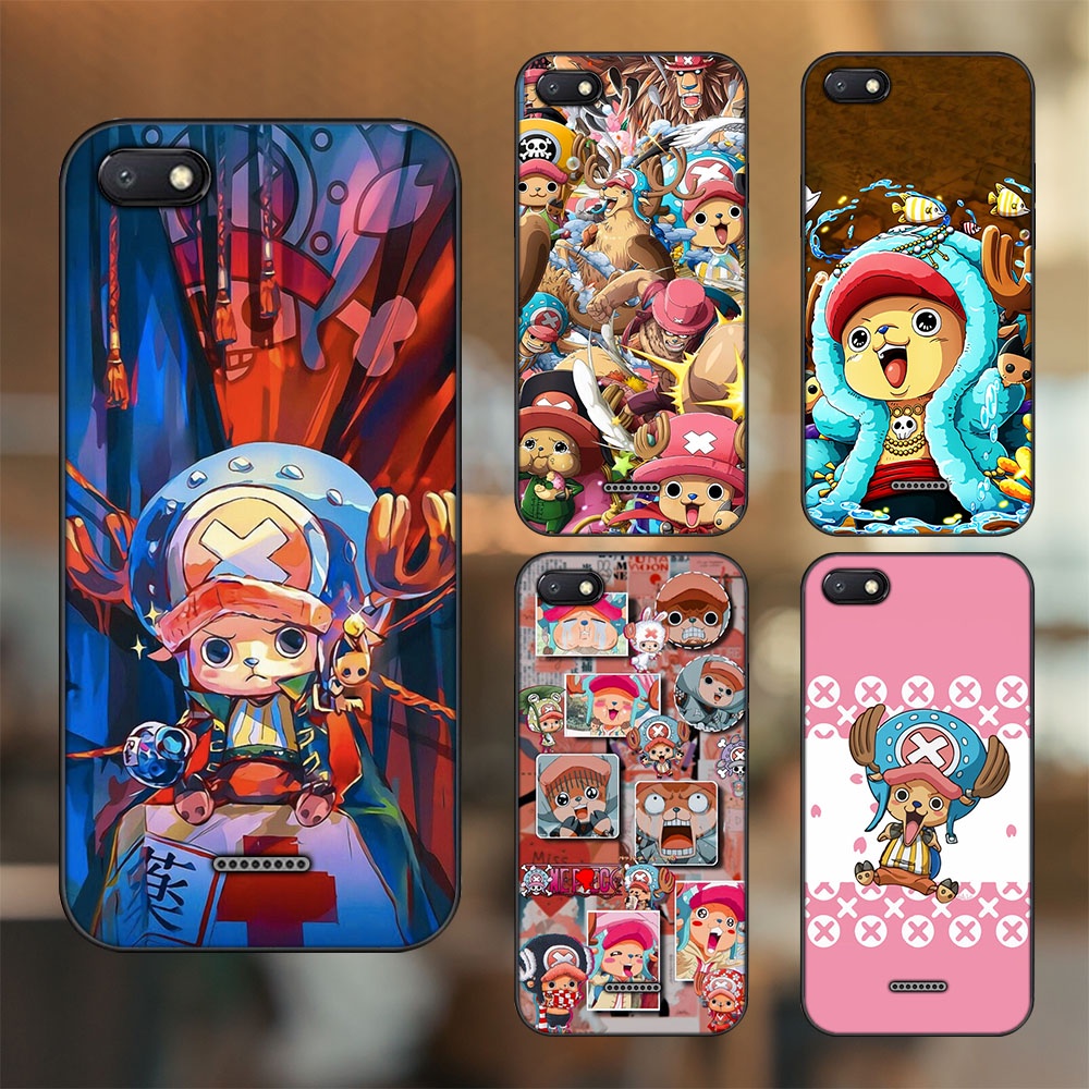 Ốp lưng Xiaomi Redmi 6A viền đen in hình Chopper One Piece Đảo Hải Tặc