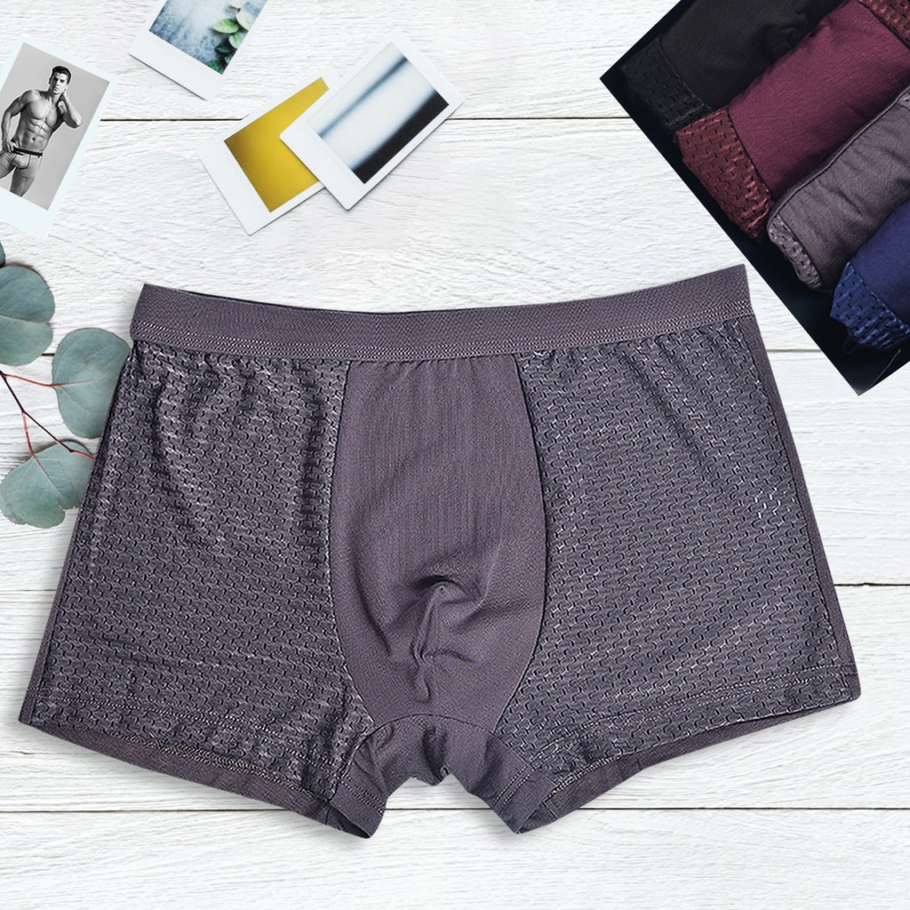Combo 4 Quần Sịp Đùi Nam Thông Hơi Mát Lạnh