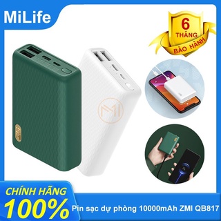 Pin sạc dự phòng 10000mah mini zmi qb817