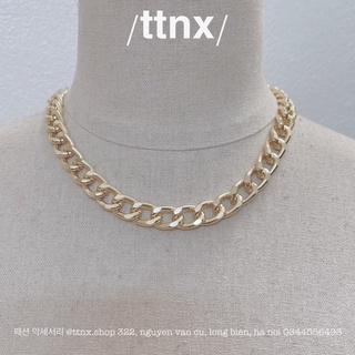 Vòng cổ bản to hàng cao cấp phong cách Hàn Quốc ⚡FREESHIP⚡