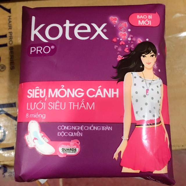 Băng vệ sinh Kotex Pro 8 miếng