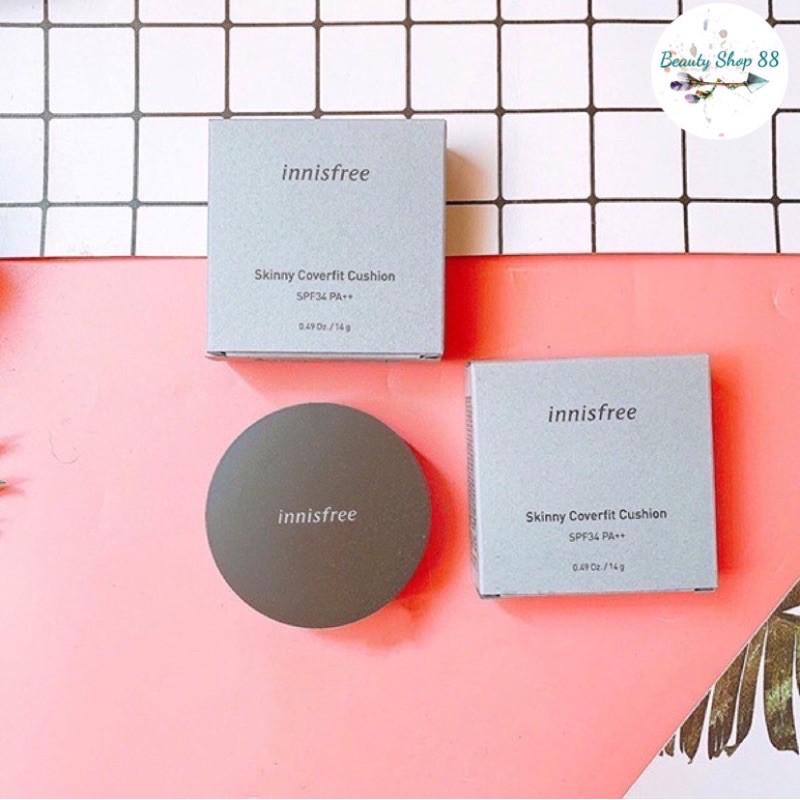 ( CHÍNH HÃNG ) PHẤN NƯỚC TRANG ĐIỂM MỎNG NHẸ INNISFREE LIGHT FIT CUSHION SPF33 PA++ 14G