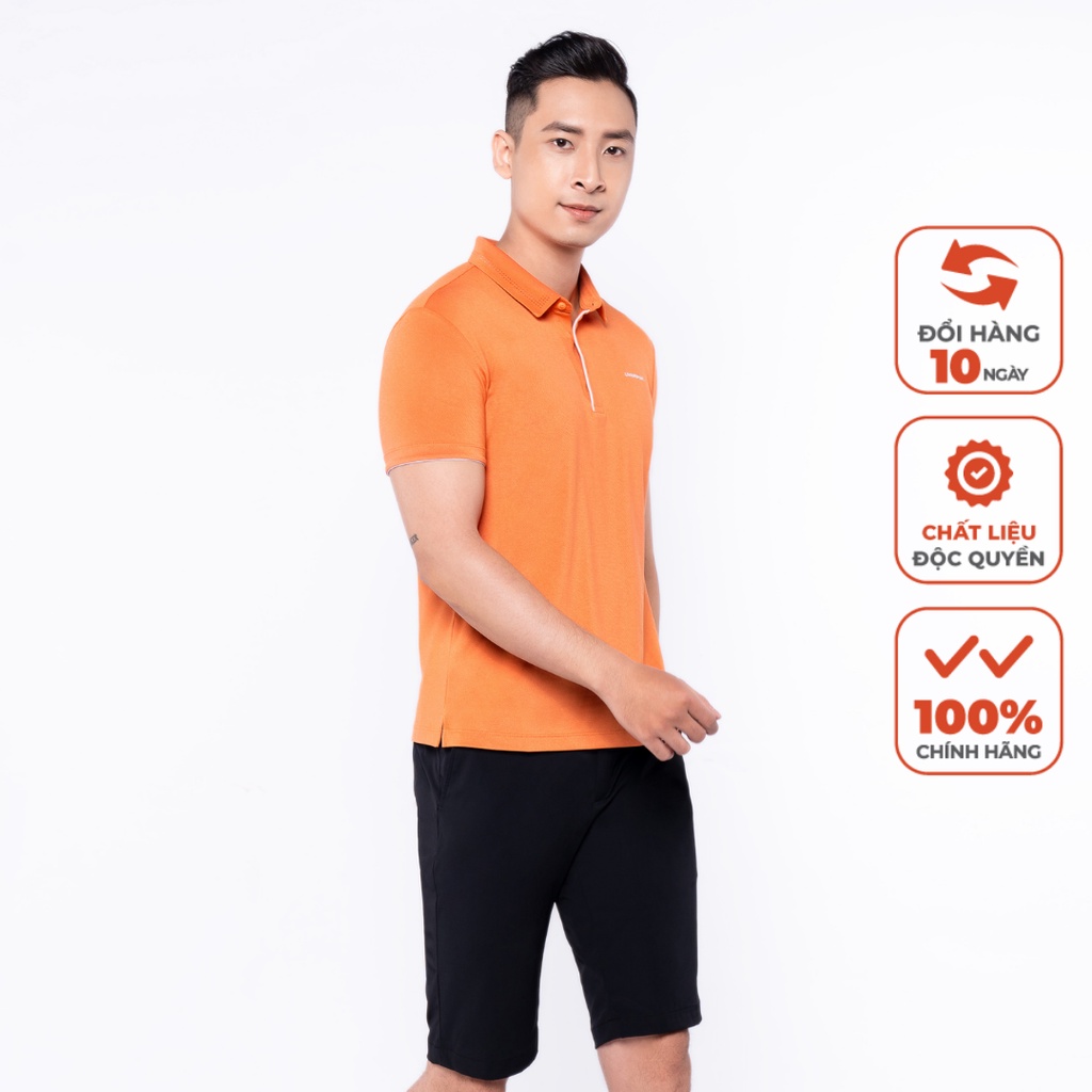 Áo Polo Nam Livan Sport Prime Màu Cam Thanh Lịch Chống Nhăn Nhàu Kháng Khuẩn