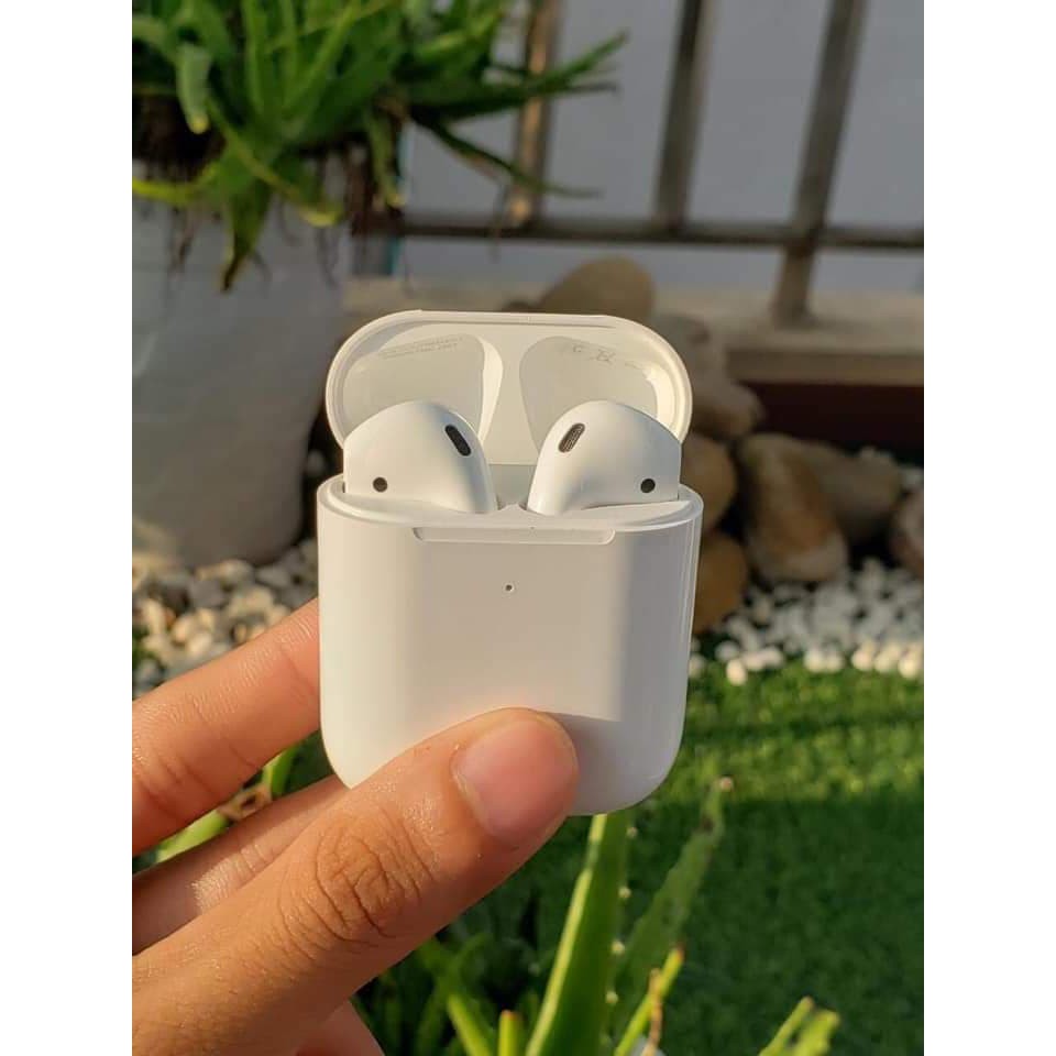 Tai nghe bluetooth Airpods 2  Feeship   Nhập bản quốc tế, Tai nghe không dây định vị đổi tên, bản âm chuẩn 9/10