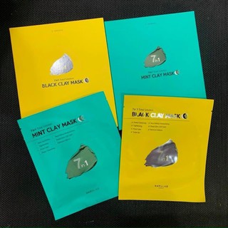 Mặt nạ dưỡng ẩm nạ đất set 7in1 Black Clay Mask