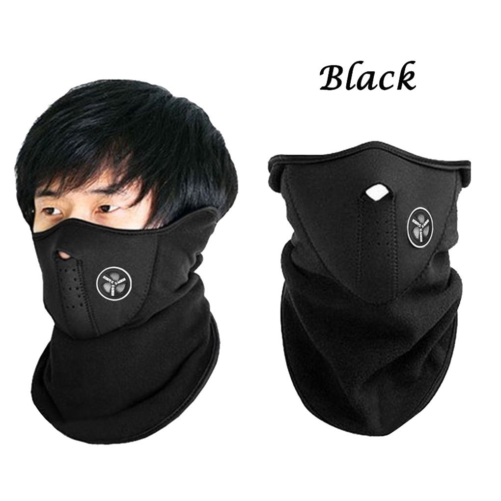 Outdoor Half Face Mask Cycling Motorcycle Mask Hood Windproof Neck Warmer Winter Skiing Mouth Cover