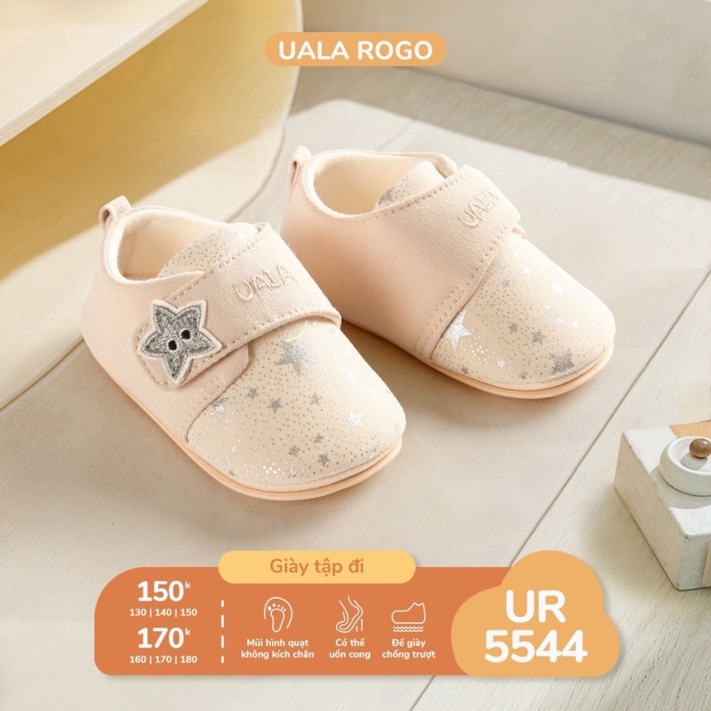 Giày Tập Đi Chống Trượt Hoạ Tiết Hình Sao Uala Rogo 5544 Cho Bé