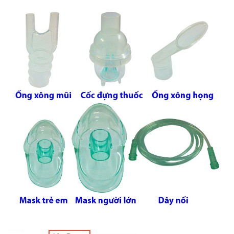 Máy xông mũi họng khí dung COMPMIST Tặng Dụng cụ hút mũi 2 dây an toàn cho bé (BH 5 năm)
