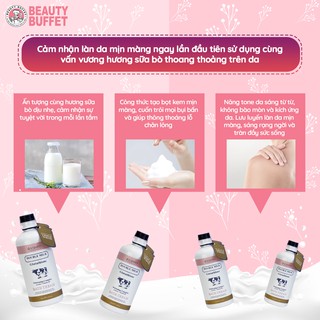 Kem Tắm Trắng Da Scentio Double Milk Triple White 350ml