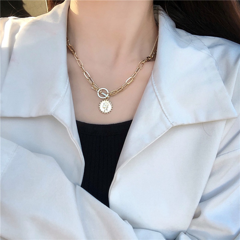 Vòng Cổ Choker Kim Loại Phong Cách Hàn Quốc
