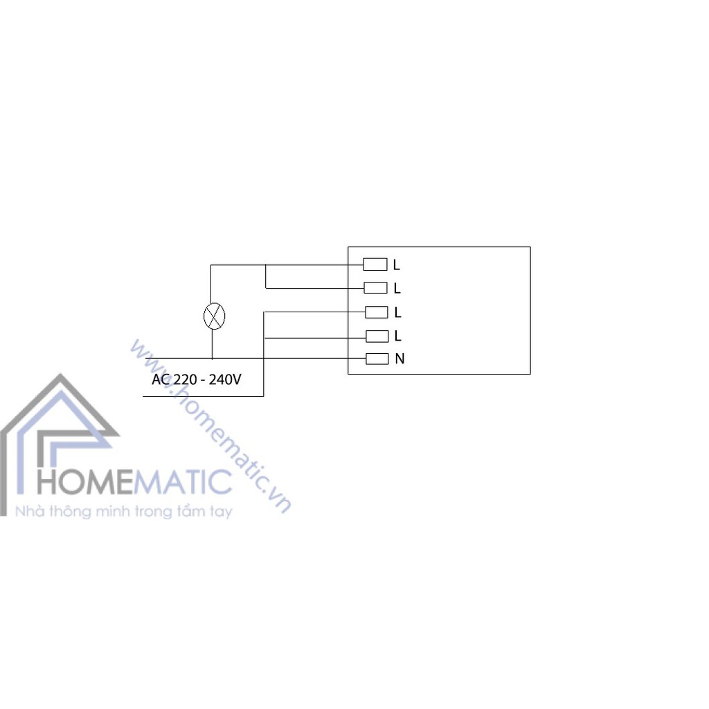 Công tắc cảm biến radar vi sóng âm trần công suất lớn 40A M003