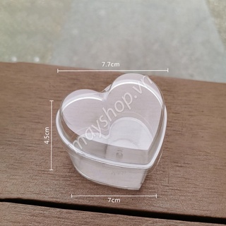 cốc mica tim không nắp 10c