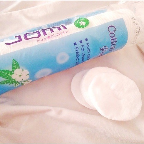 Bông tẩy trang Jomi Cotton Pads Nhật Bản cao cấp 80 miếng và 120 miếng, cấu trúc siêu thấm, siêu mềm mịn, thông thoáng