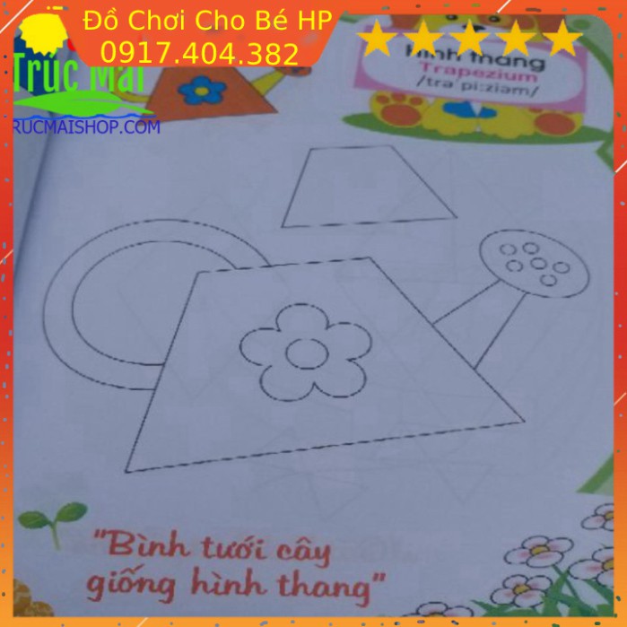 [SIÊU SALE] Vở tập tô màu mẫu giáo song ngữ ✅  Đồ Chơi Trẻ Em HP