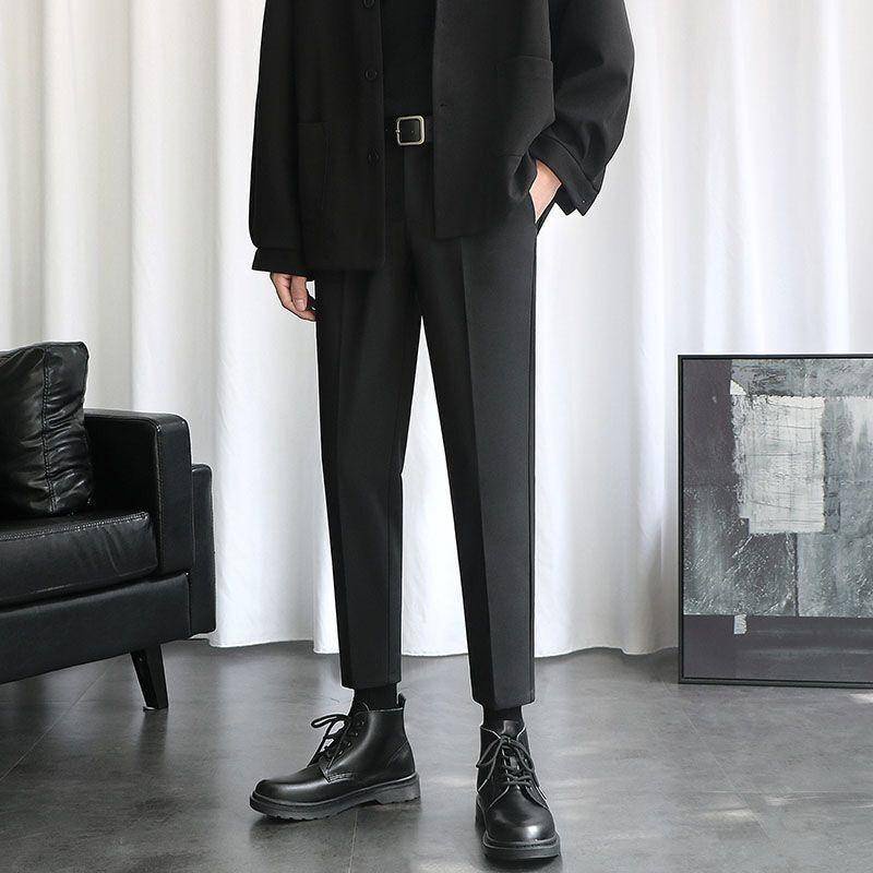 Set Áo Vest Màu Đen Dáng Ôm Phong Cách Hàn Quốc Thời Trang Xuân Thu Cho Nam Giới