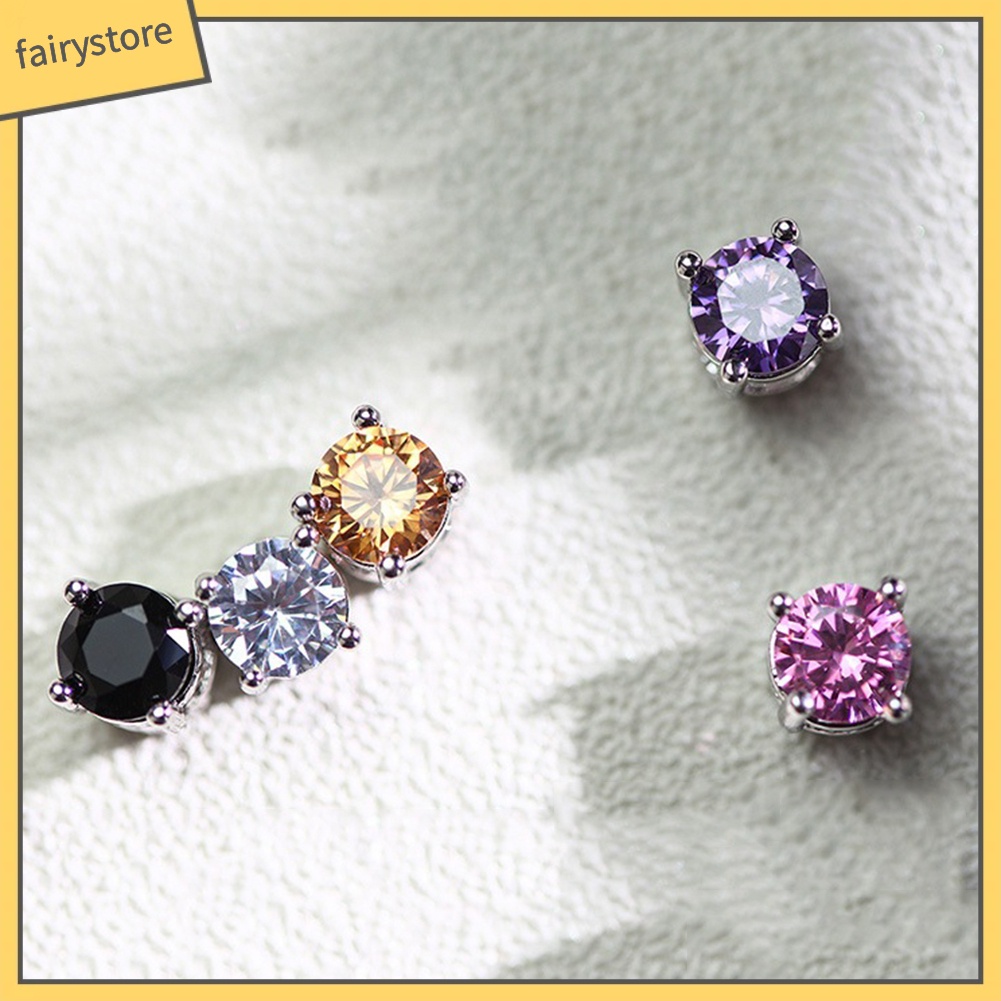 Bông Tai Nam Châm Đính Đá Cho Nam Và Nữ