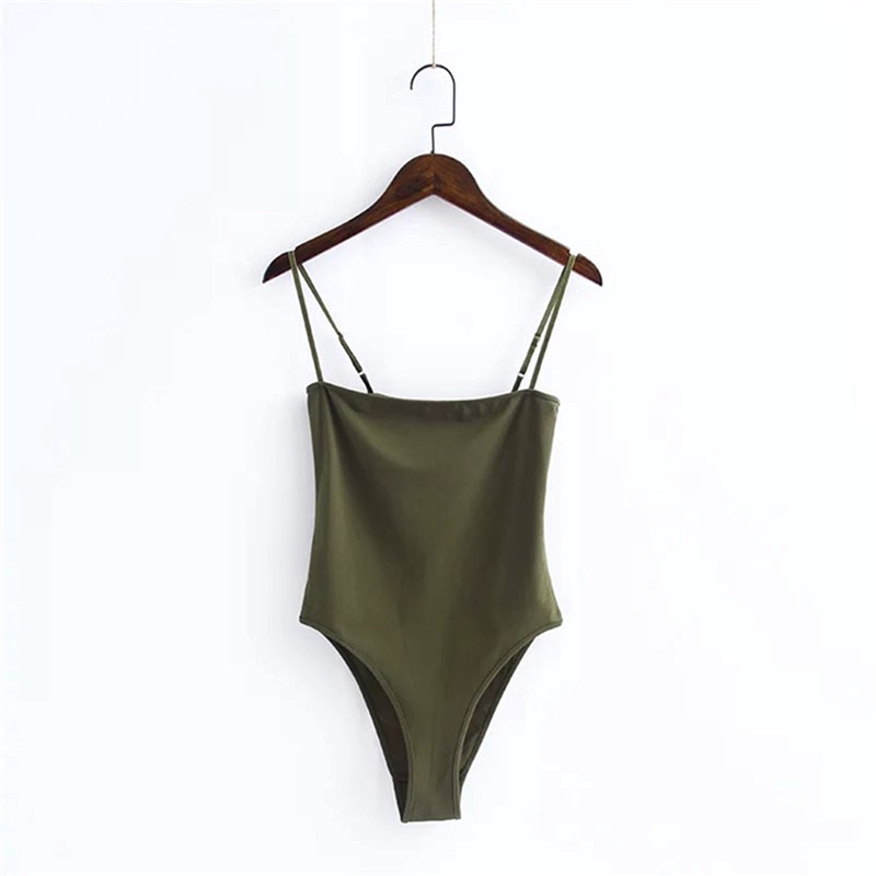 Bộ jumsuit nữ thiết kế dây màu trơn thời trang