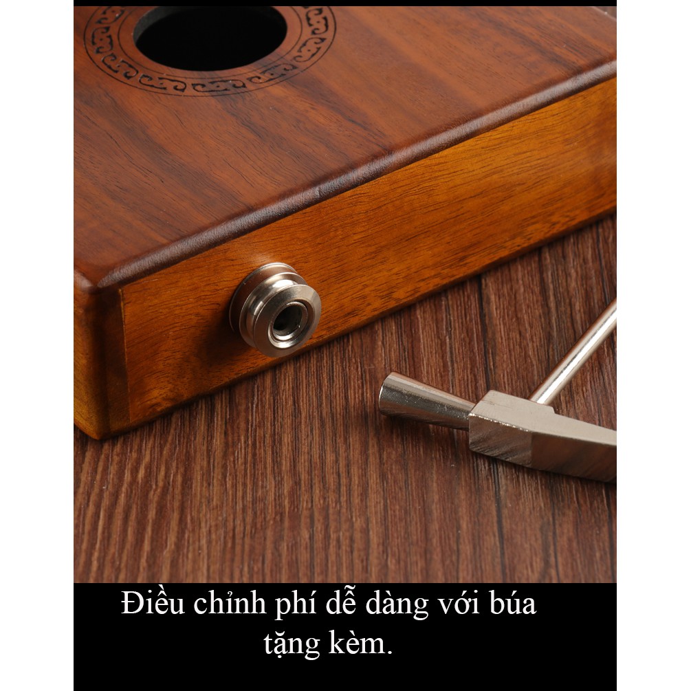 Đàn piano Kalimba bằng gỗ 17 phím sử dụng bằng ngón tay cái - Đàn Kalimba 17 Phím Bằng Gỗ