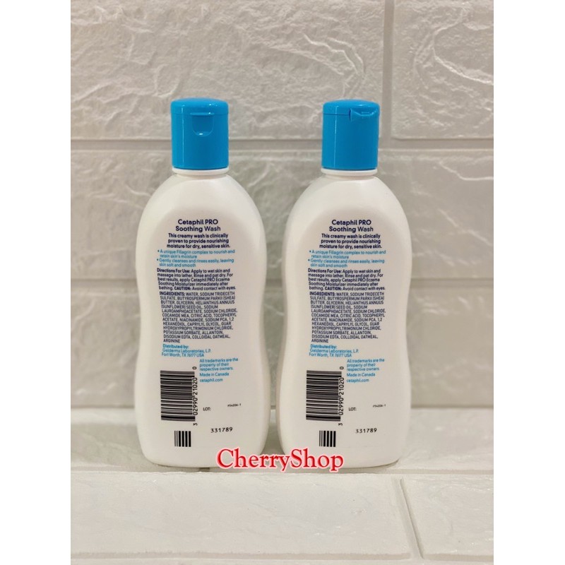 [Hàng Canada] Sữa tắm dưỡng ẩm Cetaphil PRO Dry Skin Soothing Wash (296ml)