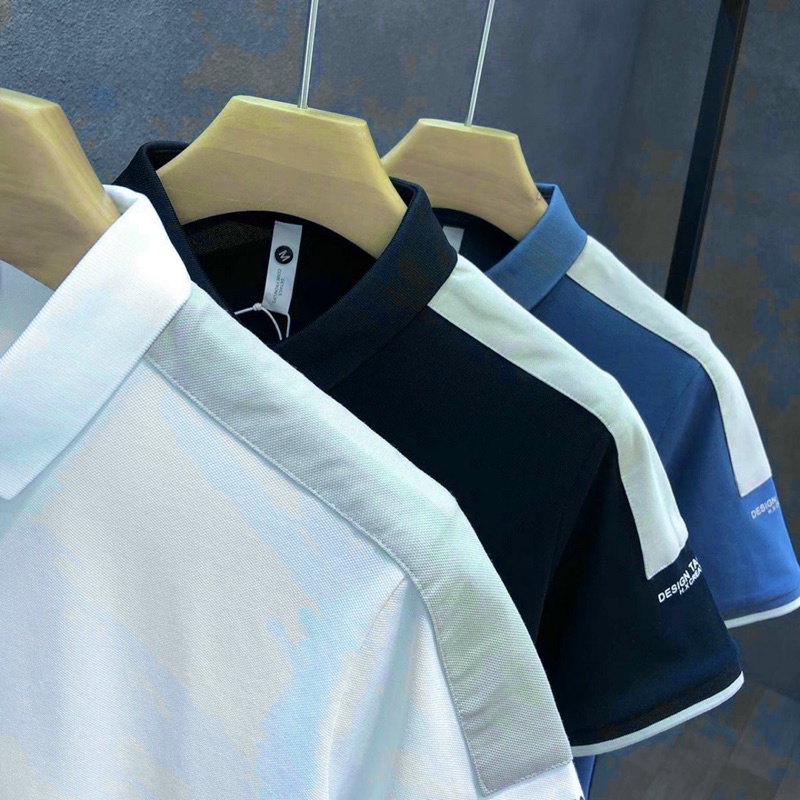 MH ÁO POLO CỔ BẺ PHỐI VIỀN VAI MÀU BE CHO NAM- mẫu mới giá tốt | BigBuy360 - bigbuy360.vn